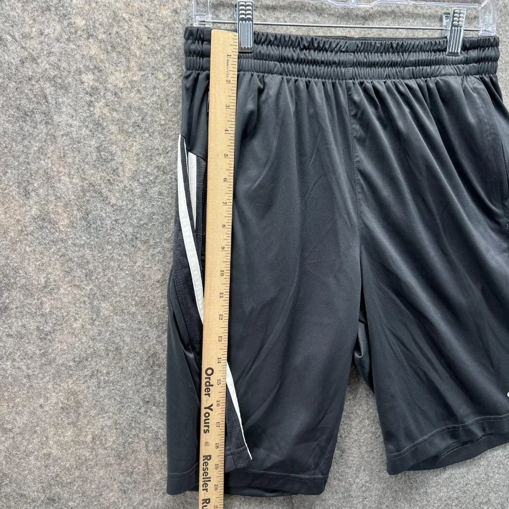 Adidas Shorts Men Large Black White Athletic Basketball Training Gym Trefoil - Picture 7 of 14